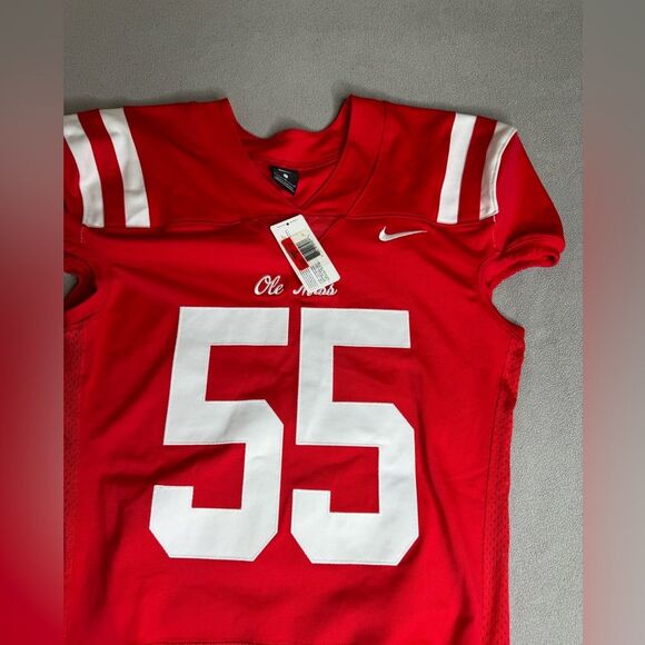 NWT 2018 RARE NIKE SAMPLE AUTHENTIC PRO CUT OLE MISS FOOTBALL JERSEY MEN'S SZ L - Picture 6 of 16